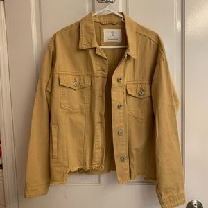 Cotton On Mustard Faux Denim Jacket
